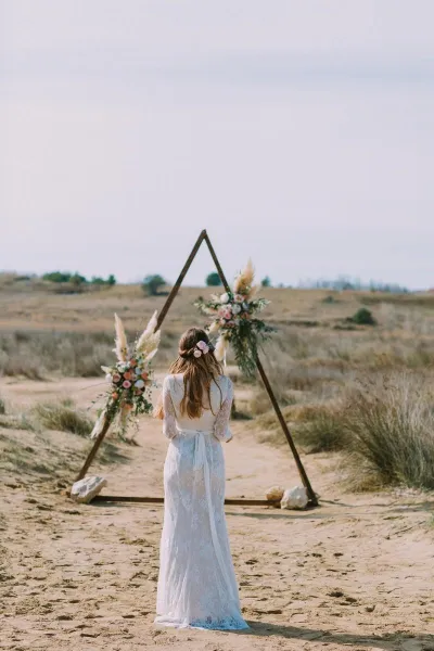Boho beach wedding