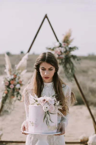 Boho beach wedding