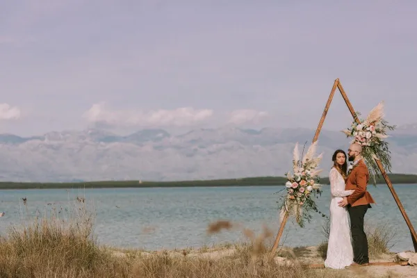 Boho beach wedding