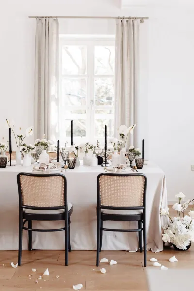 Modern Monochromatic Wedding