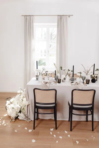 Modern Monochromatic Wedding