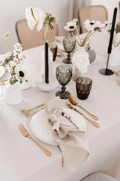 Modern Monochromatic Wedding