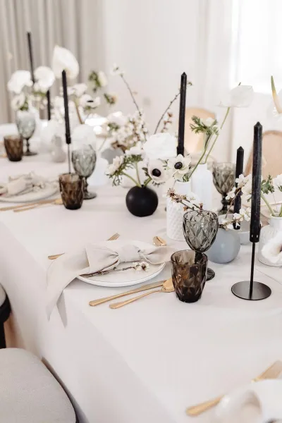 Modern Monochromatic Wedding