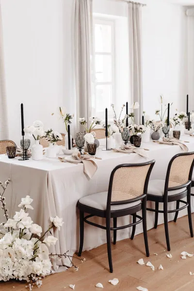 Modern Monochromatic Wedding