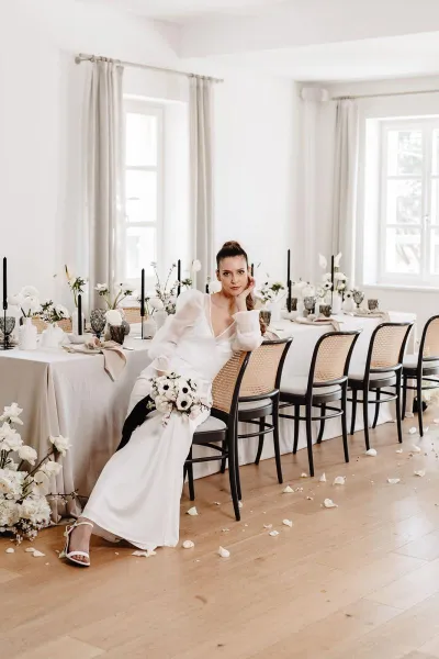 Modern Monochromatic Wedding