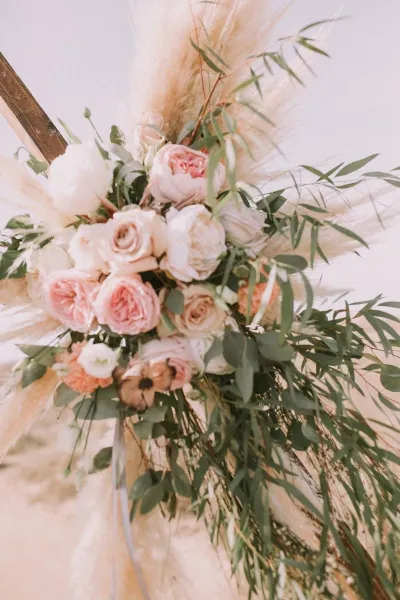 Boho beach wedding