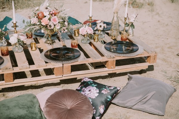 Boho beach wedding