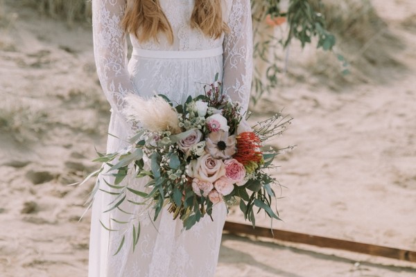 Boho beach wedding