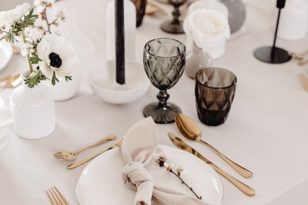 Modern Monochromatic Wedding