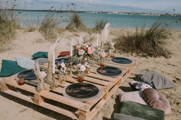 Boho beach wedding