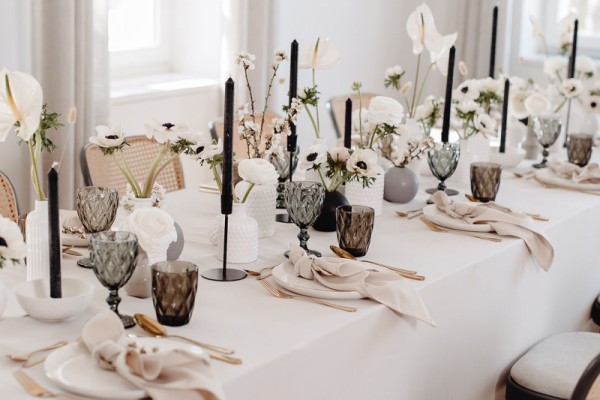 Modern Monochromatic Wedding