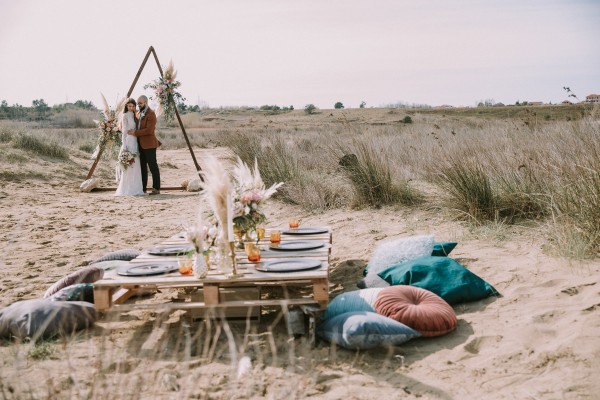 Boho beach wedding